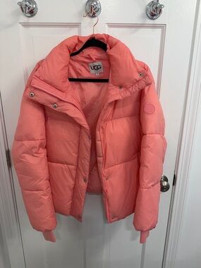 UGG bright pink Quilted Puffer Jacket